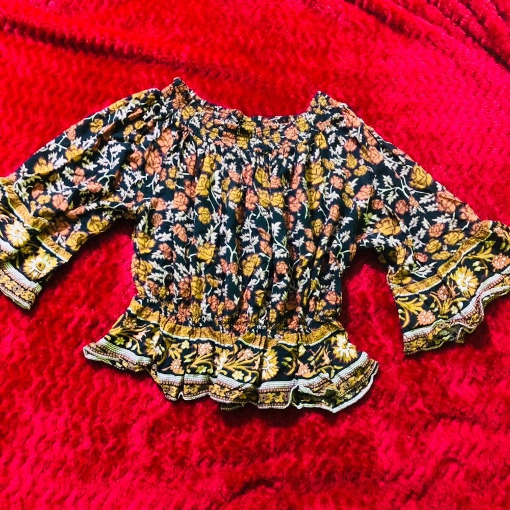 Chelsea and violet flower printed blouse